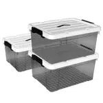 Cetomo 3 Scatole portaoggetti in plastica da 45L