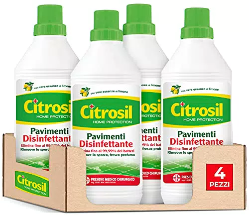 Citrosil Home Protection - Detergente Liquido Pulisci Pavimenti Igienizzante con Vere Essenze di Limone
