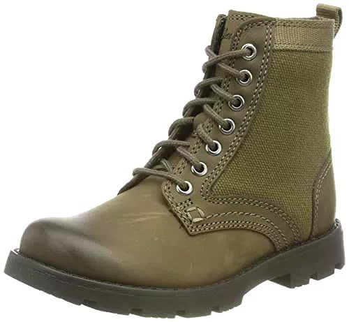 Clarks Heath Chard T, Stivali a metà Polpaccio, Pelle di Cachi