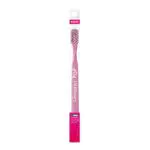 Clinodent Pop - Spazzolino da Denti di Alta Qualità - Setole in Tynex di Durezza Media Smussate in Punta - 1 Spazzolino Colore Rosa