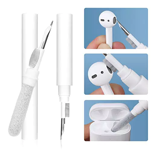 Coolzon Kit di pulizia per Airpod Pro 1 2, penna multifunzione 3 in 1 Bluetooth per la pulizia degli auricolari