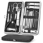 Coolzon Tagliaunghie Set Professionale，19 Pezzi Pedicure e Manicure Set