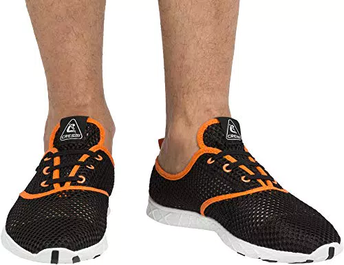 Cressi Aqua, Scarpette Sport Acquatici, Nero/Arancio, 35