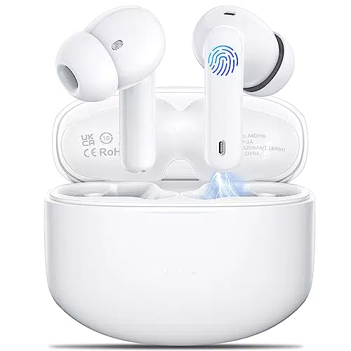Cuffie Bluetooth 5.3, Auricolari Bluetooth con riduzione del umore