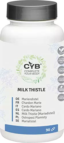 CYB, Estratto di Cardo Mariano in Capsule di 250 mg - 90 Compresse