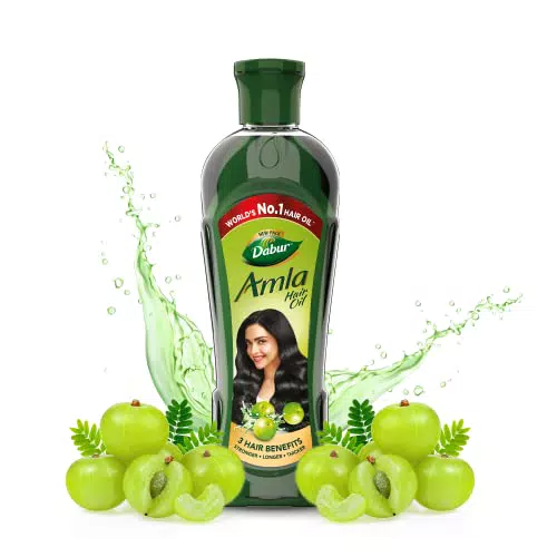 Dabur Amla - Olio per capelli lunghi, sani e forti, 450 ml