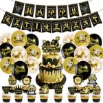 Decorazioni per Festa di Pensionamento, nero/oro