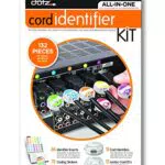 DOTZ DCI131HEK-C Kit di identificazione del cavo per la gestione di cavi e cavi, 24 pezzi