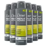 Dove Men+Care Deodorante Spray Sport Active, 6 pezzi da 150 ml