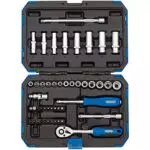 Draper 16355 Set di prese metriche con attacco quadrato da 1/4