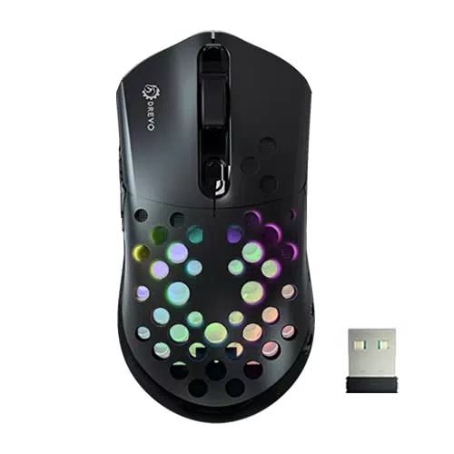 DREVO Mouse da Gaming RGB con Struttura Leggera, 6 Pulsanti Programmabili
