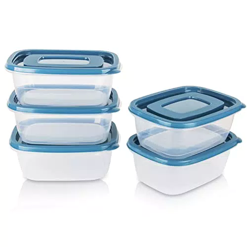 EFISH Contenitore refrigerato in plastica rettangolare da 5 pezzi