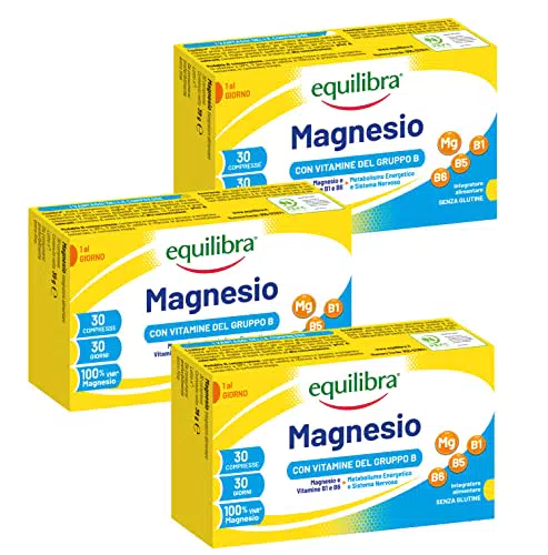 Equilibra Integratori Alimentari, Magnesio con Vitamine del Gruppo B