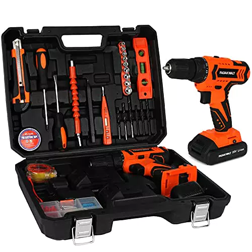 FADAKWALT Kit di Attrezzi con Avvitatore a Batteria da 20 V