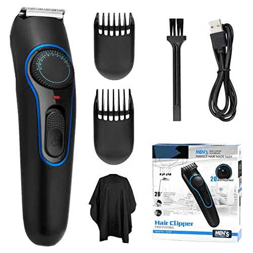 FAHEFANA Tagliacapelli Uomo Professionale, Trimmer Professionale Tagliacapelli Trimmer Regolabarba Uomo Tagliacapelli Elettrico Ricaricabile con Quadrante di Precisione 20 Lunghezza Regolabile