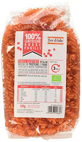 Fior di Loto Fusilli di Lenticchie Rosse - 250 g