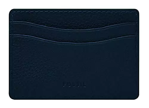 Fossil Anderson, Card Case Uomo, Blu Navy, 10.2 0.6 W x 7 cm H