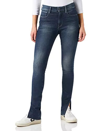 G-STAR RAW Women's 3301 Skinny Slit Jeans, Blu