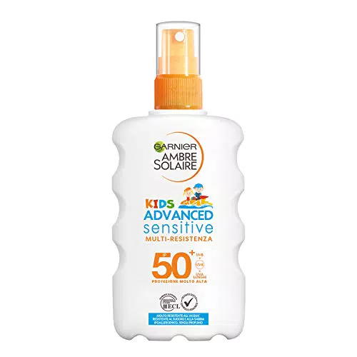 Garnier Ambre Solaire Spray Protettivo IP 50+ Advanced Sensitive Kids
