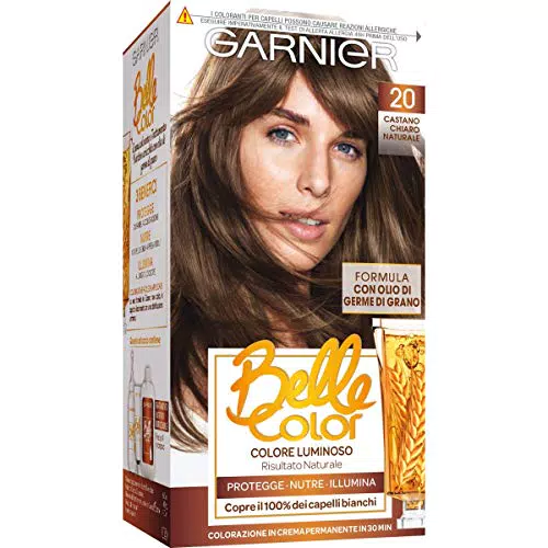 Garnier Belle Color Colorazione Permanente, 20 Castano Chiaro