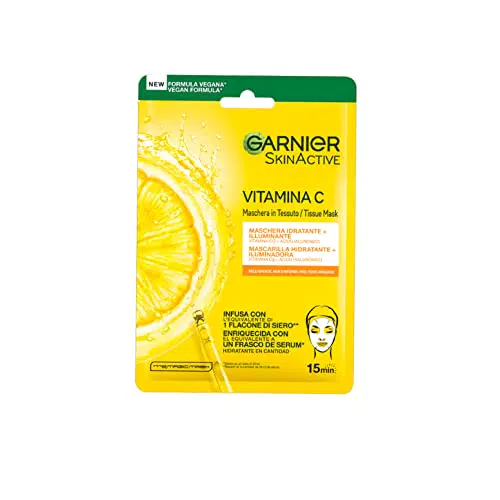 Garnier Maschera in Tessuto Skin Active Hydra Bomb, Idratante e Illuminante