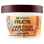 Garnier Maschera Lisciante Fructis Hair Food, Maschera disciplinante 3in1 con formula vegana per capelli difficili da lisciare