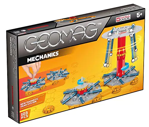 Geomag- Mechanics Gioco da Costruzione, 103 Pezzi