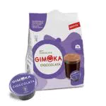 Gimoka - 64 Capsule Compatibili con Macchinetta Caffè Nescafé Dolce Gusto - Gusto Cioccolata