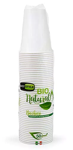 giostyle 50 bicchieri 200 cc Bioplastica