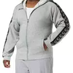 GIVOVA BA10-0043-2XL Felpa Full Zip Band, Grigio Melange Chiaro, 2XL