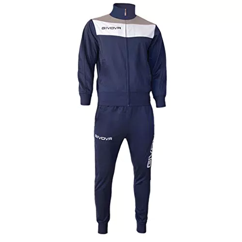 GIVOVA TUTA CAMPO TRIACETATO BLU/GRIGIO CHIARO