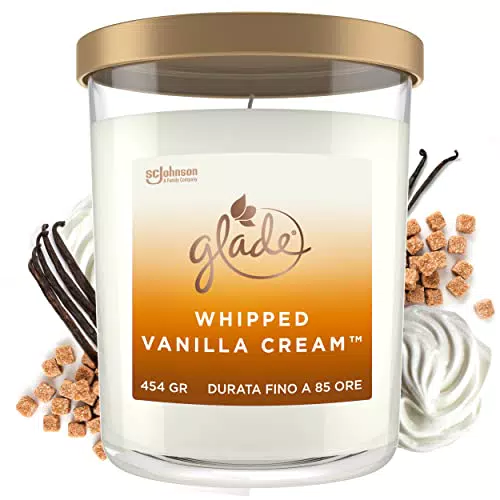 Glade Candela Profumata Grande, Fragranza Vanilla Cream
