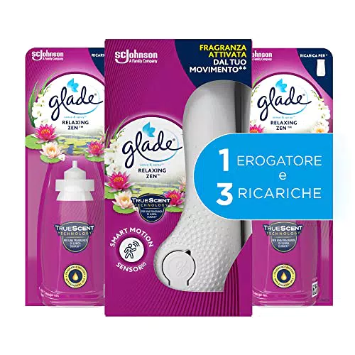 Glade Sense & Spray Profumatore per Ambienti con Olii Essenziali e Sensore di Movimento