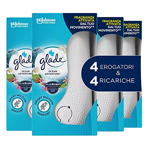 Glade Sense&Spray, Profumatori per Ambienti, Fragranza Ocean Adventure