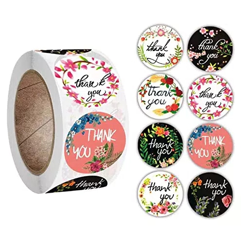 Autoadesivo Decorativo "thank you" 500 Pezzi 