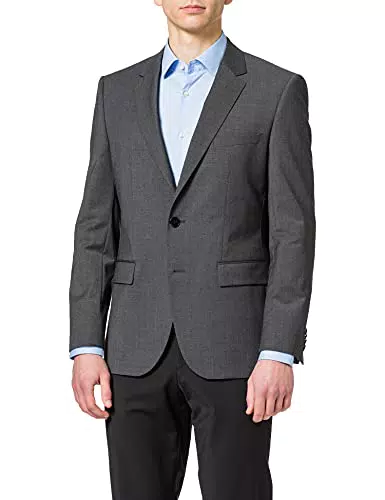 HUGO Jefferym204x Blazer, Uomo, Grigio, 102 EU