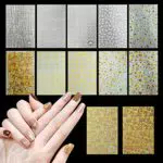 inodiref 12 Fogli 3D Autoadesivo per Nail Art