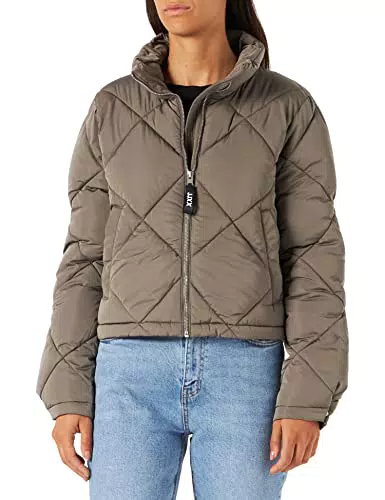 Jack & Jones Giacca trapuntata con motivo impunture, grigio, XS