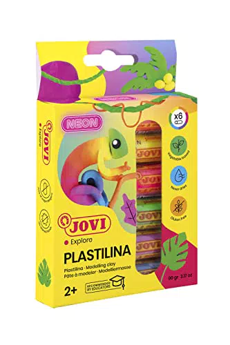 Jovi - Set di plastilina, 6 bastoncini da 15 grammi