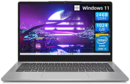 Jumper Computer portatile Windows 11, 24 GB DDR4 1024 GB SSD, Intel Core i5-1035G1 (fino a 3,6 GHz), 8-thread, 14" IPS Full HD PC portatile, 2.4/5.0G WiFi, Type-C, 3* USB 3.0