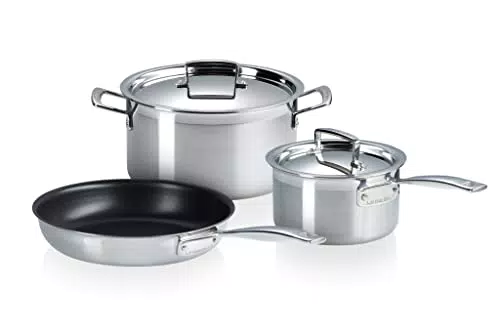 Le Creuset Set 3 Pentole in Acciaio Inox
