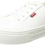 Levi's Tijuana, Sneakers Donna, Bianco Regolare, 38