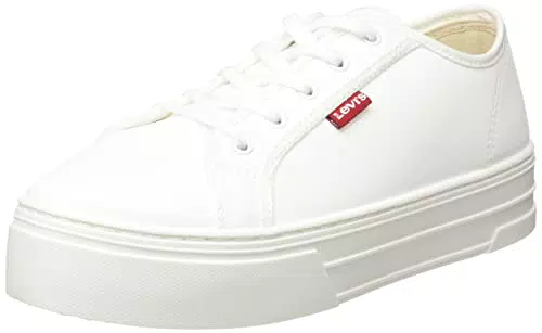 Levi's Tijuana, Sneakers Donna, Bianco Regolare, 38