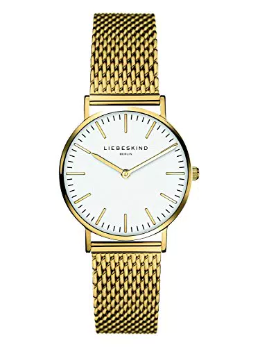 Liebeskind Orologio analogo al Quarzo da Donna con Cinturino in Acciaio Inossidabile
