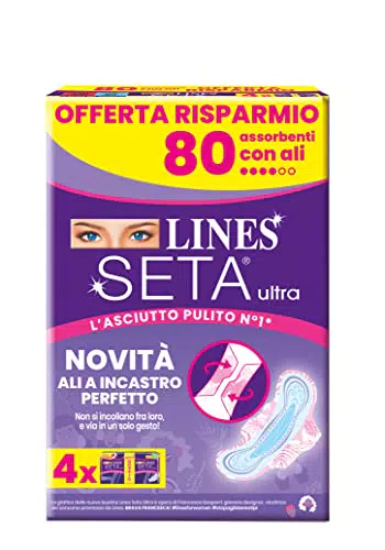 Lines Seta Ultra Assorbenti Ultra Giorno Ali, Pacco Scorta