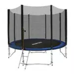 LZQ Trampolino da Giardino, Ø 244/305/366 cm, Set Completo Trampolino per Bambini con Rivestimento UV