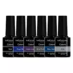 Méanail Paris • Cofanetto 6 Smalti Semipermanenti per Unghie Gel UV LED, Set Blue Monday