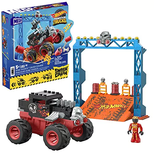 MEGA Hot Wheels, Bone Shaker Salti Estremi, Set da Costruire da 151 Pezzi