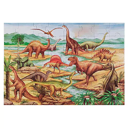 Melissa & Doug Puzzle da Pavimento in Cartone - 48 Pezzi giganti Dinosauri