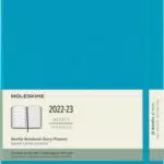 Moleskine - Agenda Settimanale 2022/2023 con Copertina Rigida e Chiusura Elastica